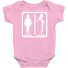 your girlfriend vs my girlfriend funny pub jokr  impress your friends! Baby Onesie
