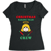 christmas baking team crew angel Women's Triblend Scoop T-shirt