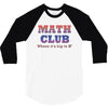 math club hippie hipster 3/4 Sleeve Shirt