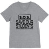 S.O.S. Save Our Students V-Neck Tee