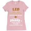leo hated by many wanted by plenty disliked by some confronted by none Ladies Fitted T-Shirt