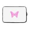 breast cancer butterfly Laptop sleeve