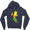 skater bart Zipper Hoodie