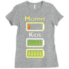 mommy low battery low energy Ladies Fitted T-Shirt