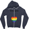 Worth The Wait Rainbow Zipper Hoodie