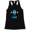 monster eye blue Racerback Tank