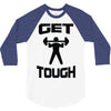 get tough weight lifter lifting gym 3/4 Sleeve Shirt