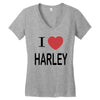 i love harley Women's V-Neck T-Shirt
