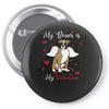 my boxer is my valentine1 Pin-back button