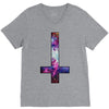 inverted galaxy cross funny  religion banter space fashion new V-Neck Tee