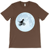 Biker Dinosaur - Dinosaur Riding A Bike To The Moon T-Shirt