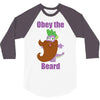 obey the beard 3/4 Sleeve Shirt