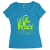 brain squad Women's Triblend Scoop T-shirt