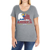 science bless america Ladies Curvy T-Shirt