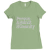 person against humanity Ladies Fitted T-Shirt
