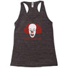 clowns aren't funny Racerback Tank