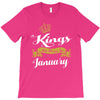 kings are born in january T-Shirt