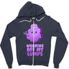 working off my lumps Zipper Hoodie