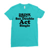 drink triple Ladies Fitted T-Shirt