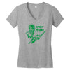 zombie bro Women's V-Neck T-Shirt