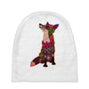 floral fox Baby Beanies