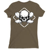 skate until the end black Ladies Fitted T-Shirt