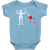 blackbeard's flag pirate edward teach Baby Onesie