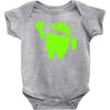 android eats apple Baby Onesie
