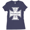 vw volkswagen iron cross Ladies Fitted T-Shirt
