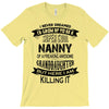 Super Cool Nanny Of A Freaking Awesome Granddaughter T-Shirt