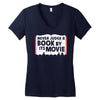 never judge a book by its movie Women's V-Neck T-Shirt