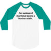 awkward morning funny t shirt sex humor college s 3xl 3/4 Sleeve Shirt