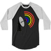 gaydar gay rainbow radar 3/4 Sleeve Shirt