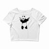 banksy panda pop Crop Top
