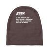 definition of a geek Baby Beanies