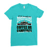 braakfast food coffee or campfires Ladies Fitted T-Shirt