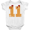 Eleven Waffle Baby Bodysuit