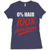 zero hair 100 awesome Ladies Fitted T-Shirt