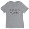 my girlfriend has an awesome boyfriend V-Neck Tee