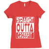 crossfit, straight outta Ladies Fitted T-Shirt