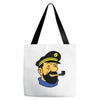 captain haddock tintin cartoon comic Tote Bags