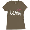 Wifey white Ladies Fitted T-Shirt
