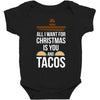 i love you and tacos Baby Bodysuit