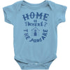 home is where the paws are Baby Onesie