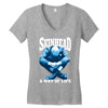 skinhead a way of life blue ideal birthday gift present. Women's V-Neck T-Shirt