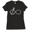 infinity knot anchor rope Ladies Fitted T-Shirt