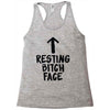 resting bitch face Racerback Tank