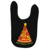 pizza christmas tree pocket Baby Bibs