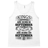 Real Kings Are Born On September 23 Tank Top