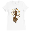 groovy baby groot 2 Ladies Fitted T-Shirt